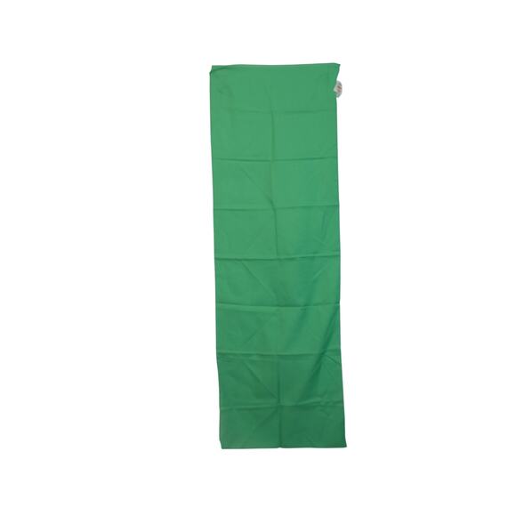 Up & Up Accessories - Vintage 90's Green Polyester Long Rectangular Scarf Wrap Solid 97x16 Lightweight